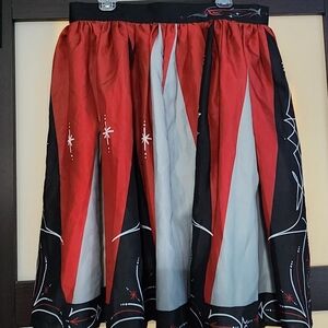 RARE Oblong Box Shop Rockabilly Pinstripe Swing Skirt 2x Pinup Psychobilly